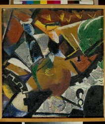""Komposition"" Peinture de Viktor Palmov (1888-1929) - 1921 - Olja på duk - Ryska statens museum, St Petersburg