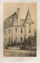 Pittoresk arkitektur eller monument från 1400-talet. Och XVI. Århundraden: Frankrikes slott från XV och XVI århundraden: Pl. 59, Château De Baclair (Nedre Seine)