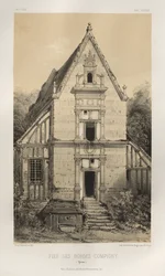 Pittoresk arkitektur eller monument från 1400-talet. Och XVI. Århundraden: Slott i Frankrike av XV och XVI århundraden: Pl. 81, FIEf Des Bordes-Compigny (Yonne)