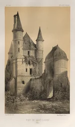 Pittoresk arkitektur eller monument från 1400-talet. Och XVI. Århundraden: Slott i Frankrike från XV och XVI århundraden: Pl. 82, Len Sart-l