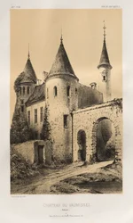 Pittoresk arkitektur eller monument från 1400-talet. Och XVI. Århundraden: Slott i Frankrike av XV och XVI århundraden: Pl. 89, Château du Vaumissel (Calvados)