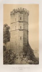 Pittoresk arkitektur eller monument från 1400-talet. Och XVI. Århundraden: Slott i Frankrike av XV och XVI århundraden: Pl. 90, Tour de Buffon i Montbard (Côte d