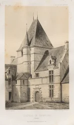 Pittoresk arkitektur eller monument från 1400-talet. Och XVI. Århundraden: Slott i Frankrike av XV och XVI århundraden: Pl. 93, Château de Cramesnil (Calvados)