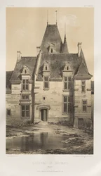 Pittoresk arkitektur eller monument från 1400-talet. Och XVI:e. Århundraden: Slott i Frankrike från XV och XVI århundraden: Pl. 97, Château de Baumais (Calvados)