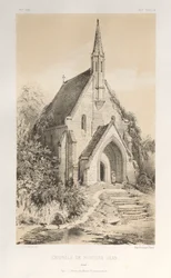 Pittoresk arkitektur eller monument från 1400-talet. Och XVI. Århundraden: Chateaux De France av XV och XVI århundraden: Pl.22, Kapellet Fontaine-Jean (Loiret)