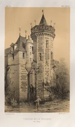 Pittoresk arkitektur eller monument från 1400-talet. Och XVI. Århundraden: Chateaux De France av XV och XVI århundraden: Pl. 28, Chateau De La Verdiere (Ille en Vilaine)