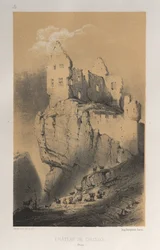 Pittoresk arkitektur eller monument från 1400-talet. Och XVI. Århundraden: Chateaux De France av XV och XVI århundraden: Pl. 30, Chateau De Crussol (Drome)