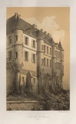 Pittoresk arkitektur eller monument från 1400-talet. Och XVI. Århundraden: Chateaux De France av XV och XVI århundraden: Pl. 35, Château De Mello (Oise)