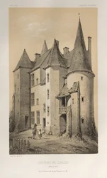 Pittoresk arkitektur eller monument från 1400-talet. Och XVI. Århundraden: Chateaux De France av XV och XVI århundraden: Pl. 45 Château De Chassy (Saône et Loire)