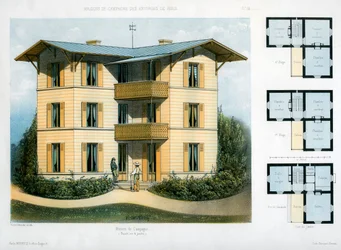 Hus på landet, c1860
