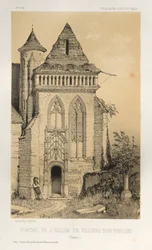 ...Pl.2, Portal of the Church of Villiers Sur-Tholon Yonne, 1860.