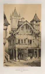 ...Pl. 27, Maison A Peronne Somme, publicerad 1860.