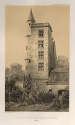 ...pl. 44, Tornet för Priory of St. Nicolas-Au-Bois Aisne, 1860.