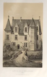 ...pl. 57, Chateau De La Poissonniere Sarthe, 1860.