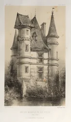 ...pl. 63, Tidigare herrgård De La Fosse Saône et Loire, 1860.