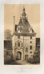 ...pl. 85, Porte du Château d’Outrelaise Calvados, 1860.