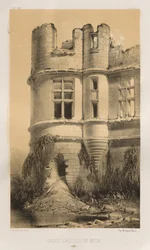 ...pl. 99, Gamla slottet i Belin Sarthe, 1860.