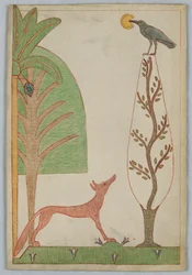 Räven och kråkan, Illustration för Aesops fabler