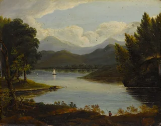 Hudson River Scene, 1830-50.