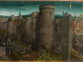 Titus erövring av Jerusalem (predella)