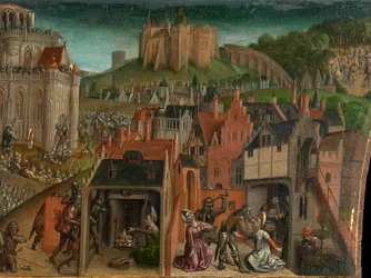 Titus erövring av Jerusalem (olja på panel) (detalj av 470981)