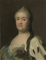 Porträtt av kejsarinnan Katarina II 1729-1796.