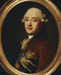Porträtt av rektor prins Alexander Mikhaylovich Golitsyn 1723-1807, 1764