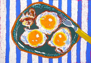 Frukost med stekt ägg