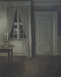 Interiör med två ljus