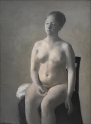 Sittande naken kvinna, 1889.