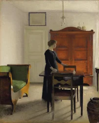Ida i ett interiör, 1897