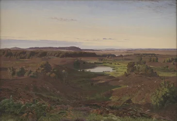 Landskap i norra Själland. Eftermiddag