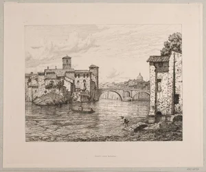 Lämna se Ponte Rotto i Rom