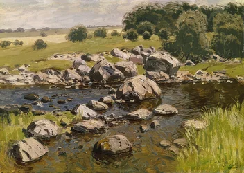 Landskap med stenar. Omkring 1910