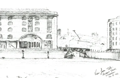 Albert Dock Liverpool, 2003, (Bläck på papper)