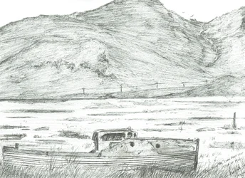 Båt på torra land, Isle of Mull, 2007