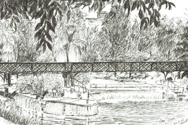 Cam Locks, 2005, (bläck på papper)