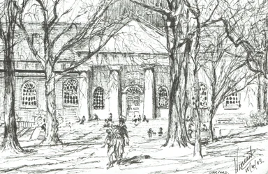 Harvard Boston USA, 2003, (Bläck på papper)