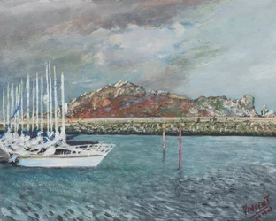 Howth, Irland, 2001, (Akryl på dukskiva)