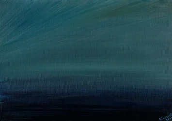 Ocean Twilight, 2017, (olja på dukskiva)