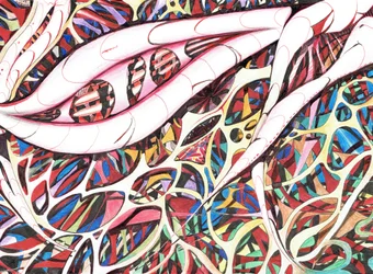 Selengalesiminal Quest, 2016, (bläck på papper)