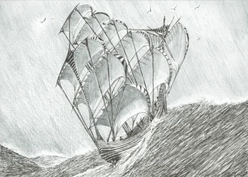Storm Creators Coral Sea, 2017, (bläck på papper)