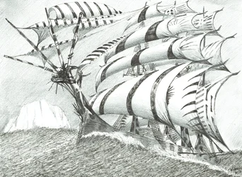 Storm Creators Cosmonauts Sea, 2017, (bläck på papper)