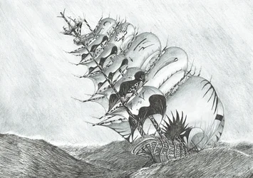 Storm Creators East China Sea, 2017, (Bläck på papper)