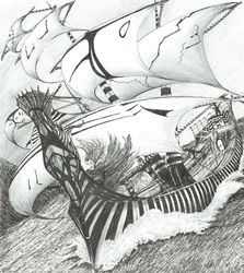 Storm Creators Java Sea, 2017, (bläck på papper)