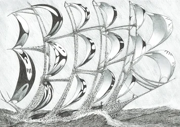 Storm Creators Laccadive Sea, 2017, (bläck på papper)