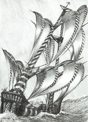Storm Creators Solomon Sea, 2017, (bläck på papper)