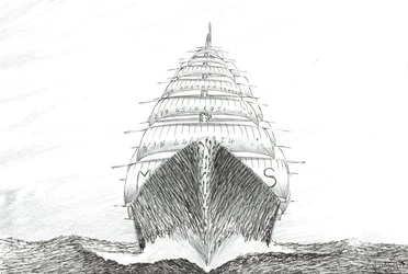 Storm Creators Southwest Cape, 2023 (bläck och blyerts på papper)