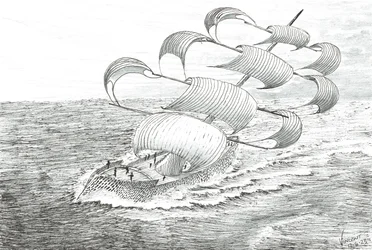 Storm Creators Yathkyed, 2023 (bläck och blyerts på papper)