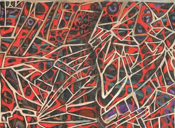 Time Howler; 2016, (färgat bläck på papper)